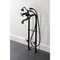 Kingston Brass CCK246K5 Freestanding Clawfoot Tub Faucet Package with Supply Line, Oil Rubbed Bronze CCK246K5 - alternate 6